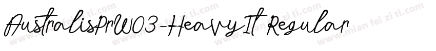 AustralisPrW03-HeavyIt Regular字体转换